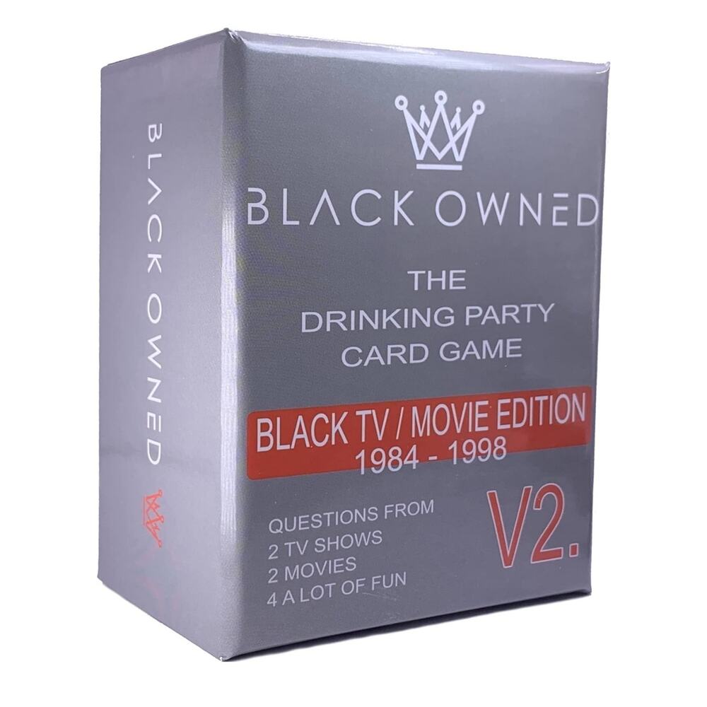 (NEW) Black Owned The Drinking Party Card Game - Black TV/Movie Edition V2...